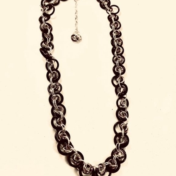 Non-binary Pride Chainmaille Necklace - Picture 7 of 8